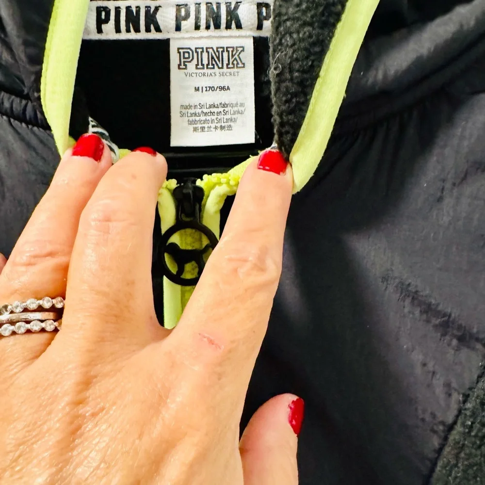 Pink Vs vintage half zip women’s hoodie - Picture 4 of 5